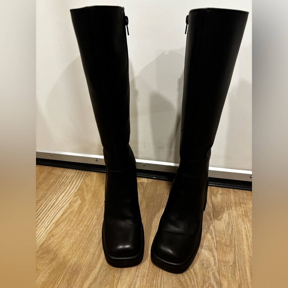 Steve Madden Black Heeled Boots